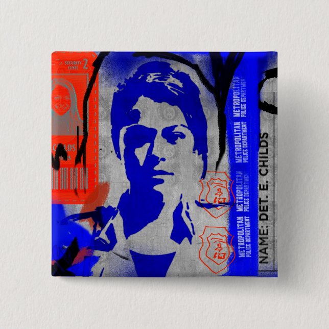 Orphan Black | Beth Childs Silhouette 15 Cm Square Badge (Front)