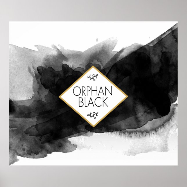Orphan Black Black Watercolor Poster (Front)