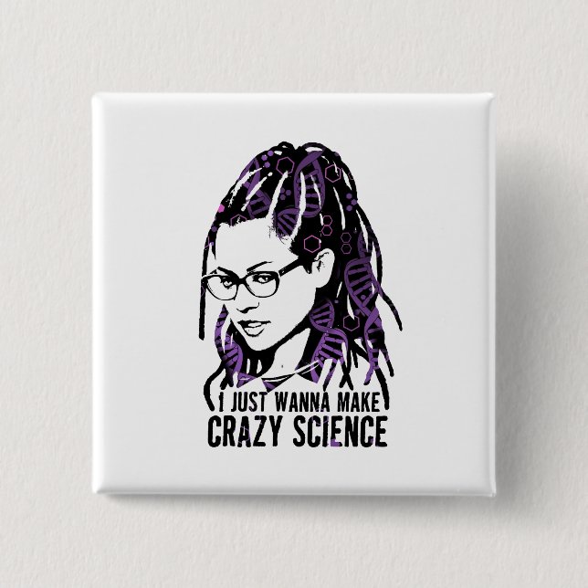 Orphan Black | Cosima - Crazy Science 15 Cm Square Badge (Front)