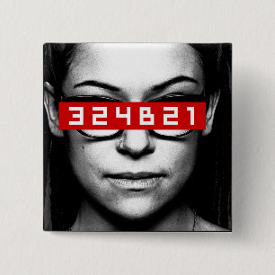 Orphan Black   Cosima - Tag Number 15 Cm Square Badge