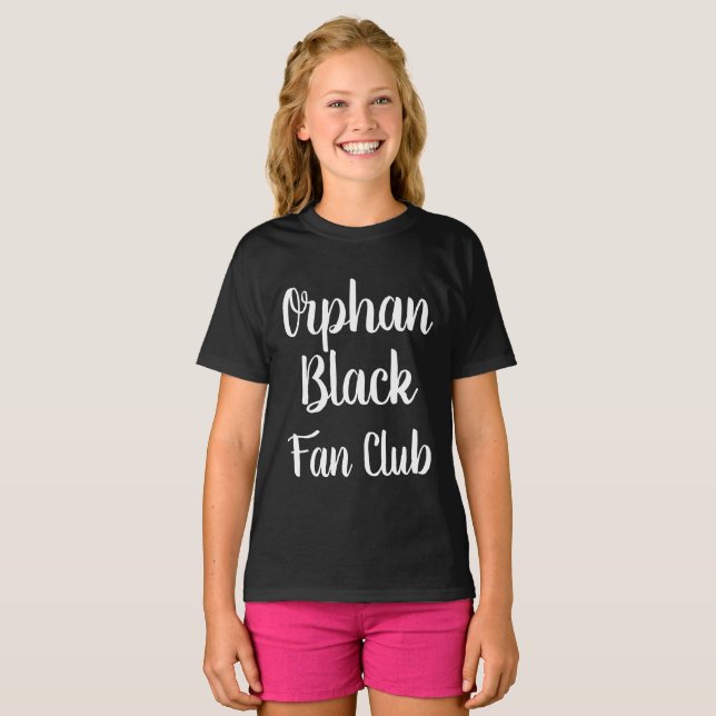 Orphan Black fan club calligraphy font T-Shirt (Front Full)