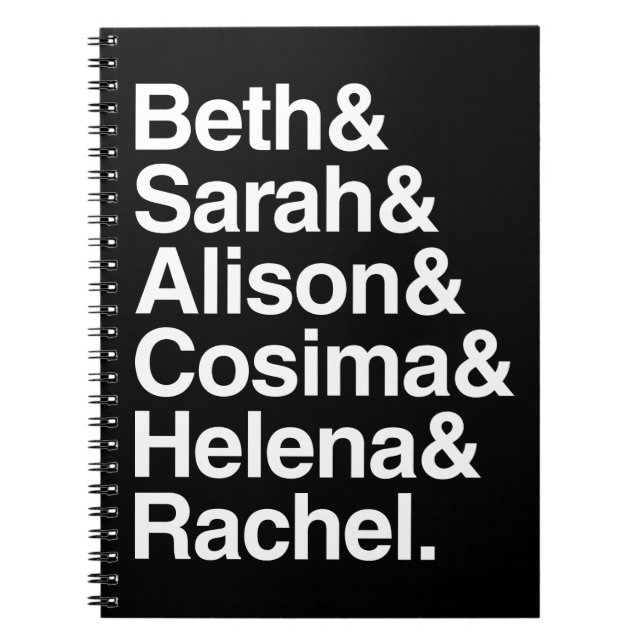 Orphan Black | Helvetica Design Notebook (Front)