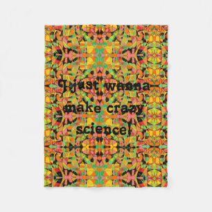 Orphan Black quote abstract art make crazy science Fleece Blanket