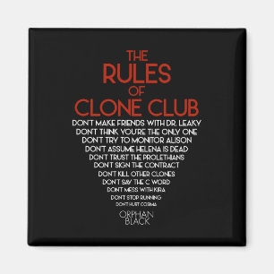 Orphan Black   The Rules of Clone Club Magnet