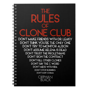 Orphan Black   The Rules of Clone Club Notebook