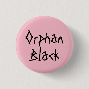 Orphan Black tv show name in distressed font 3 Cm Round Badge