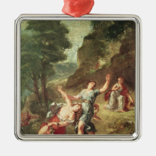 Orpheus and Eurydice, Spring Metal Ornament