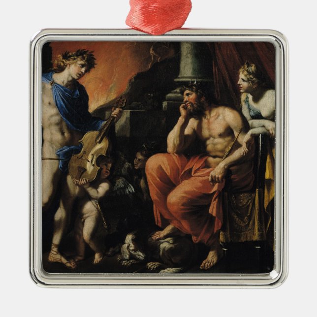 Orpheus before Pluto and Persephone Metal Tree Decoration (Front)