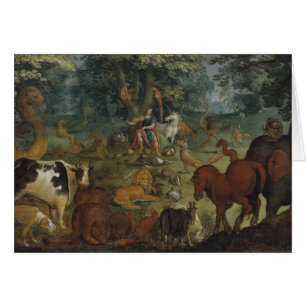 Orpheus Charming the Beasts (oil on panel)