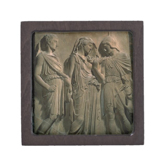 Orpheus, Eurydice and Hermes (marble) Gift Box (Front)
