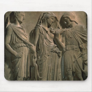 Orpheus, Eurydice and Hermes (marble) Mouse Pad