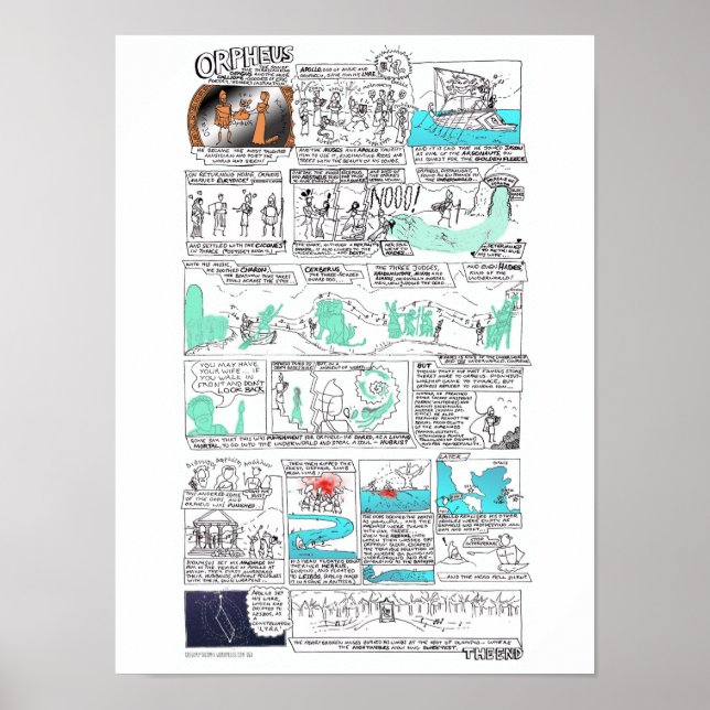 Orpheus - greekmythcomix strip poster (Front)