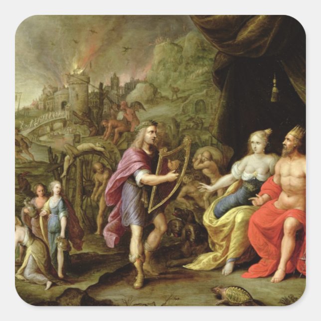 Orpheus in the Underworld Square Sticker (Front)