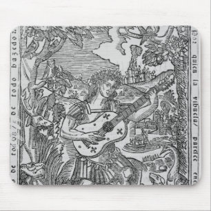Orpheus Playing Music Mouse Pad