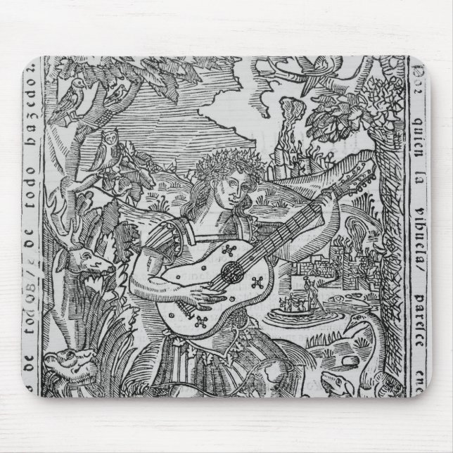 Orpheus Playing Music Mouse Pad (Front)