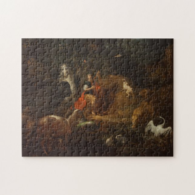 Orpheus with Animals in a Landscape, before 1720 Jigsaw Puzzle (Horizontal)