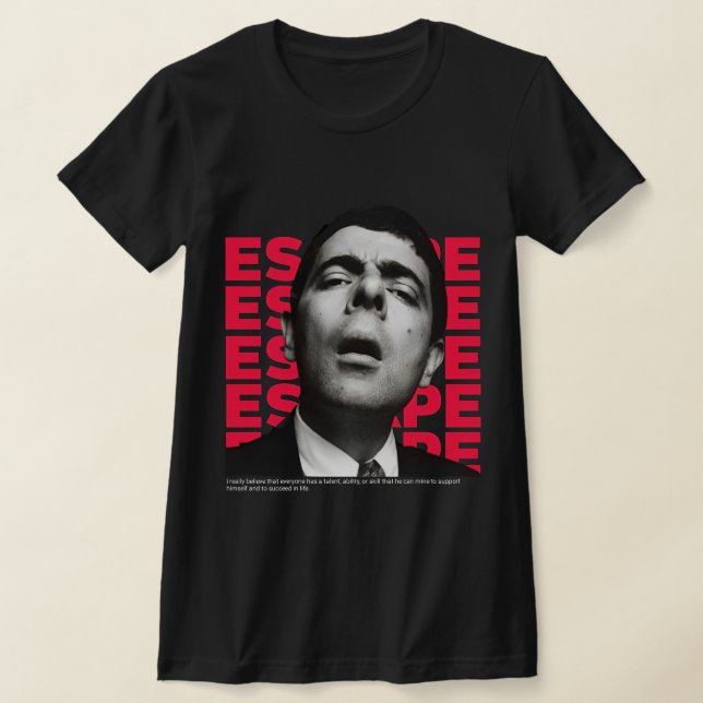 Orphic Mr Bean Escape Design T-Shirt (Laydown)