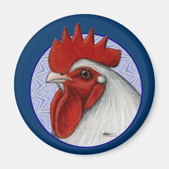 Orpington Head Circle Magnet (Front)