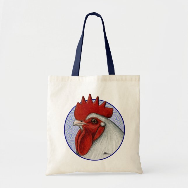 Orpington Head Circle Tote Bag (Front)