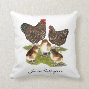 Orpington Jubilee Chicken Family Cushion