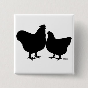 Orpington Silhouette 15 Cm Square Badge