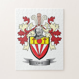 Orr Family Crest Coat of Arms Jigsaw Puzzle