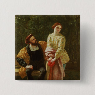 Orsino and Viola 15 Cm Square Badge
