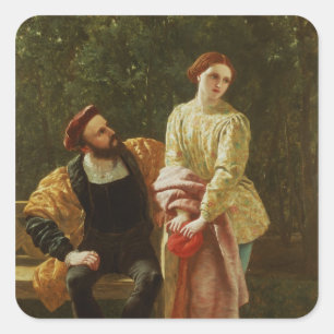 Orsino and Viola Square Sticker