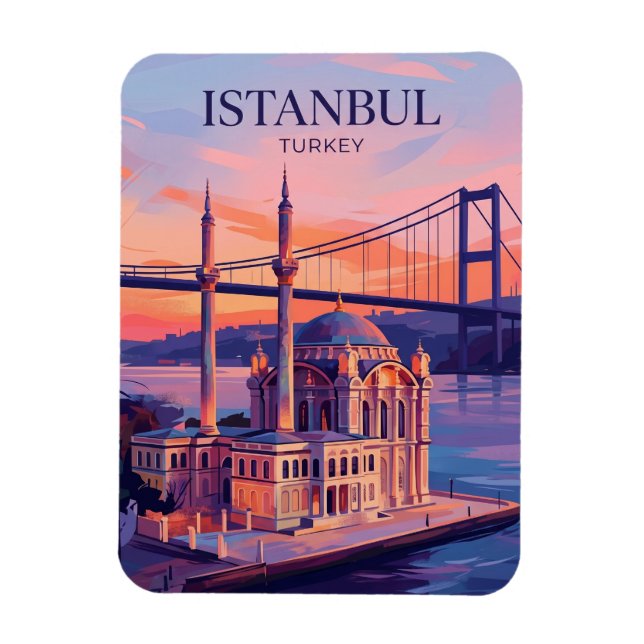 Ortaköy Mosque Turkey Magnet (Vertical)