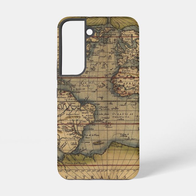 Ortelius Form of the World Map Samsung Galaxy S22 Case (Back)