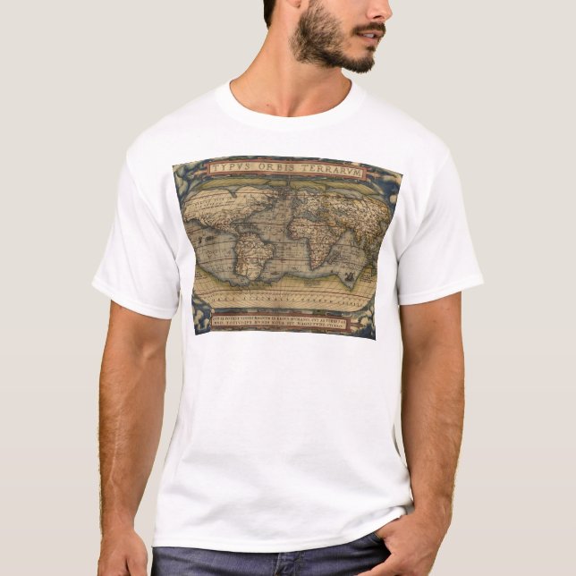 Ortelius World Map 1570 T-Shirt (Front)