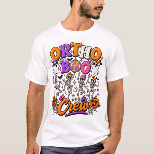 Ortho Boo Crew Funny Halloween Skeleton Medical Te T-Shirt