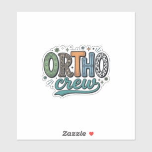 Ortho Crew Vintage Dental Team Vector Design_1