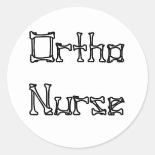 Ortho Nurse Classic Round Sticker