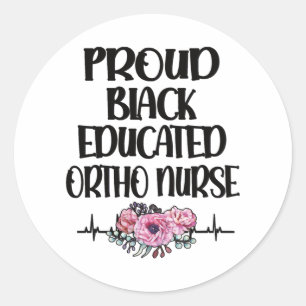 Ortho Nurse Gift RN Orthopaedic Nurse Ortho Nursin Classic Round Sticker
