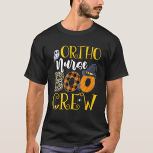Ortho Nurse Leopard Orthopaedic Nursing Halloween T-Shirt