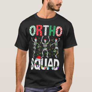 Ortho Squad Christmas Skeleton Orthopedic Nurse Li T-Shirt