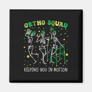 Ortho Squad Dancing Skeletons St Patricks Orthoped Magnet