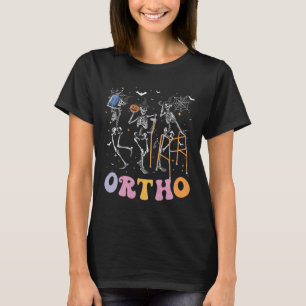 Ortho Squad Halloween Pumpkin Dancing Orthopaedic T-Shirt