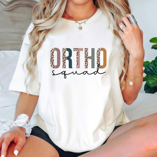 Ortho Squad, Leopard Print Orthopaedic Nurse T-Shirt