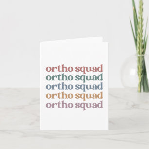 Ortho Squad Orthodontist Orthopaedics Nurse Gift Card