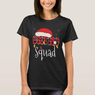 Ortho Squad Plaid Fun Christmas Orthopaedics Crew T-Shirt