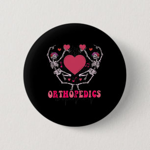 Ortho Squad Retro Valentine#39;s Day Nurse Orthope 6 Cm Round Badge