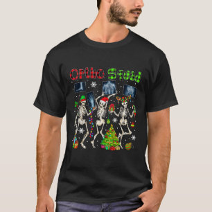 Ortho Squad Xmas Three Santa Reindeer Elf X-ray Sk T-Shirt