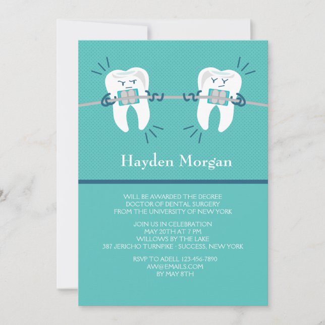 Orthodontics Graduation Invitation (Front)