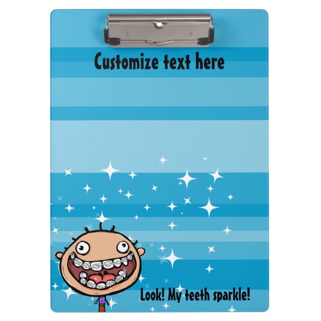 Orthodontist. Braces. Office Clip board (Front)