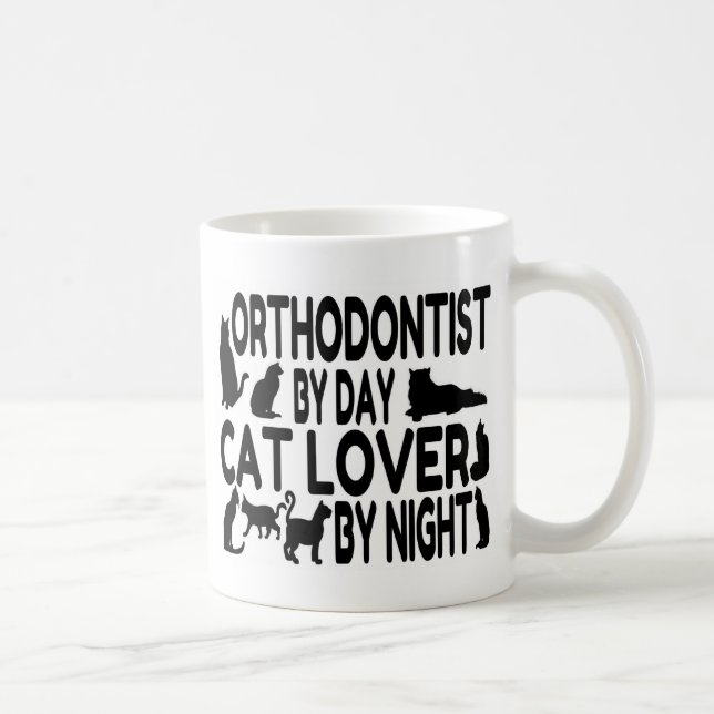Orthodontist Cat Lover Coffee Mug (Right)