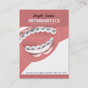 Orthodontist Dentist Dental Braces Business Card