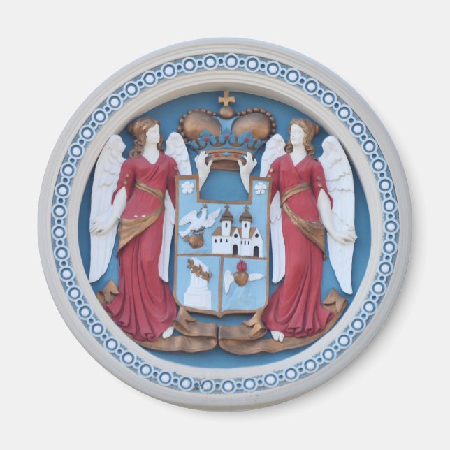 orthodox angels seal religion symbol stucco timiso magnet (Front)