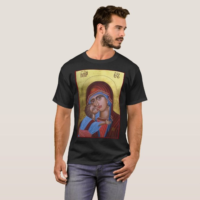 Orthodox Art Church Portrait Artistic T-Shirt (Front Full)